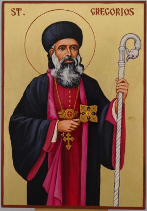 saint gregorios of parumala hand painted indian orthodox
