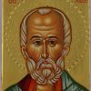 saint nicholas of myra icon hand painted greek orthodox