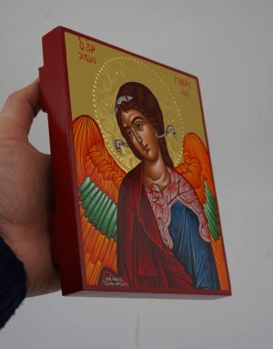st archangel gabriel icon hand painted greek