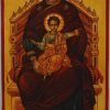 the mother of god enthroned icon hand painted orthodox
