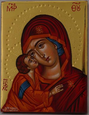 theotokos sweet loving miniature icon