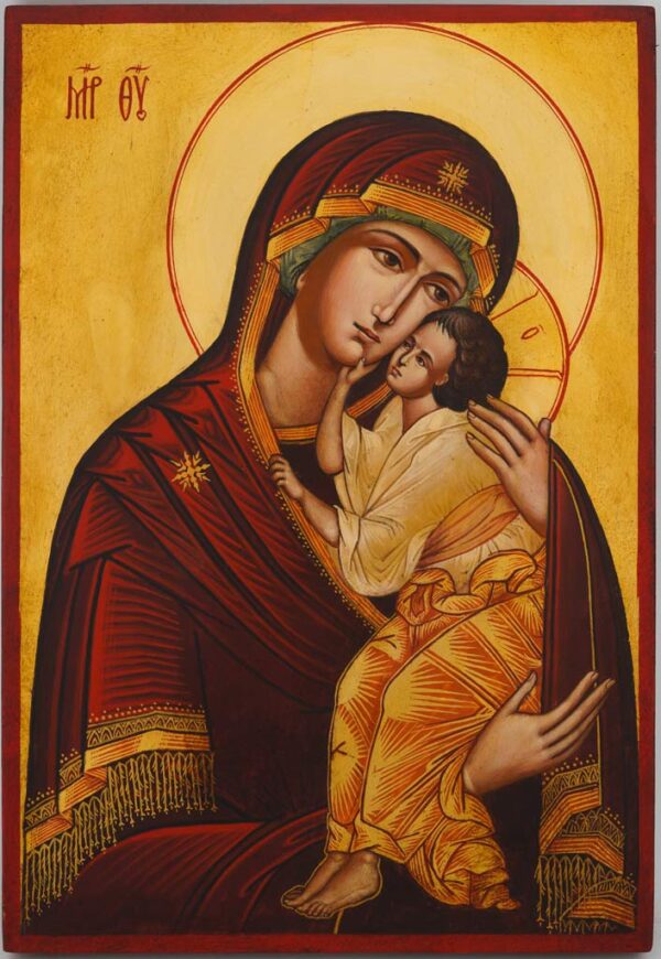 theotokos tenderness icon hand painted orthodox