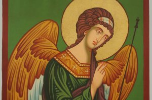 St Archangel Gabriel Icon Hand Painted Byzantine Orthodox