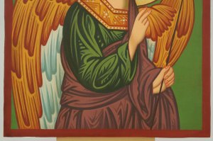 St Archangel Gabriel Icon Hand Painted Byzantine Orthodox