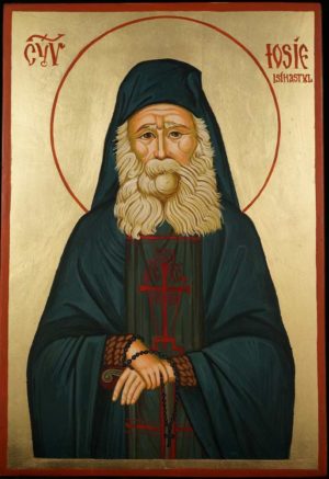 Elder Joseph the Hesychast Mount Athos Hand Painted Orthodox Icon