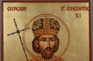 Emperor St Constantine XI Hand Painted Orthodox Icon