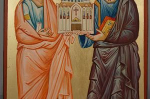 Holy Preeminent Apostles Peter and Paul Orthodox Icon Hand Painted
