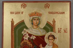Our Lady of Walsingham Hand Painted Roman Catholic Anglican Icon