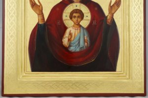 Our Lady of the Sign Icon Theotokos Oranta Hand Painted Orthodox Icon