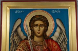 Saint Archangel Michael Hand Painted Icon on Wood Orthodox