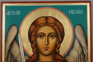 Saint Archangel Michael Hand Painted Orthodox Icon on Wood