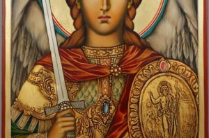 Saint Archangel Michael Hand Painted Orthodox Icon on Wood