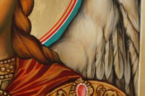 Saint Archangel Michael Hand Painted Orthodox Icon on Wood