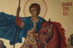 Saint Demetrios of Thessaloniki Hand Painted Orthodox Icon