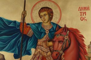 Saint Demetrios of Thessaloniki Hand Painted Orthodox Icon