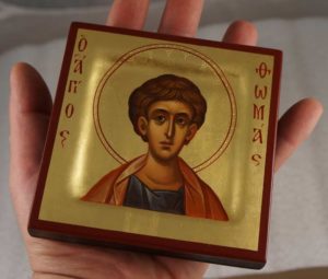 Saint Thomas the Apostle miniature Hand Painted Orthodox Icon