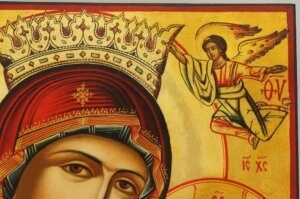 virgin mary hodegetria icon hand painted orthodox