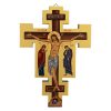 hand painted wall crucifix theotokos and st john