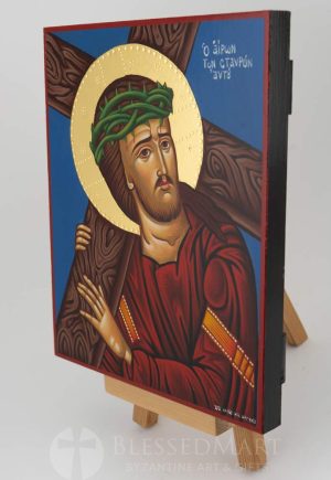 christ carrying the cross icon