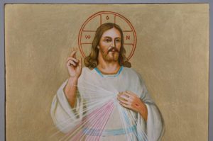 Christ Divine Mercy Icon Hand Painted Roman Catholic Icon