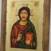 Jesus Christ Pantocrator – closed book Hand Painted Icon Byzantine Orthodox