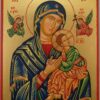 Our Lady of Perpetual Help OLPH Hand Painted Orthodox Icon on Wood