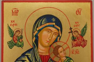 Our Lady of Perpetual Help OLPH Hand Painted Orthodox Icon on Wood