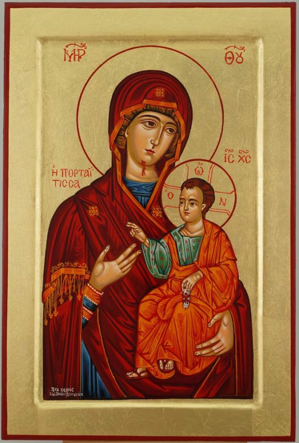 Panagia Portaitissa Icon Hand Painted Greek Orthodox