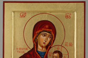 Panagia Portaitissa Icon Hand Painted Greek Orthodox