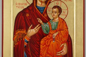 Panagia Portaitissa Icon Hand Painted Greek Orthodox