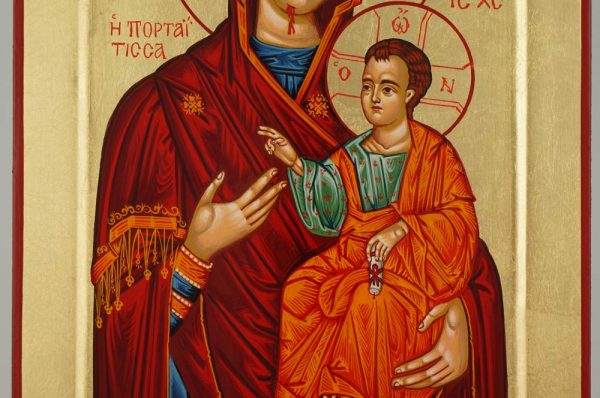 Panagia Portaitissa Icon Hand Painted Greek Orthodox