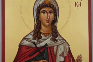 Saint Kyriaki the Great Martyr Hand Painted Icon Byzantine Orthodox