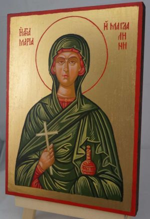 Saint Mary Magdalene Hand Painted Orthodox Icon on Wood