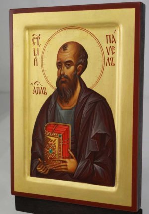 Saint Paul the Apostle Icon Hand Painted Byzantine Orthodox
