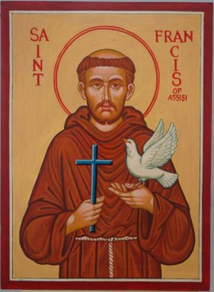 St Francis of Assisi Hand Painted Icon