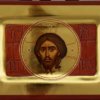 The Holy Keramion of Edessa Hand Painted Icon Byzantine Orthodox Polished Gold Icon