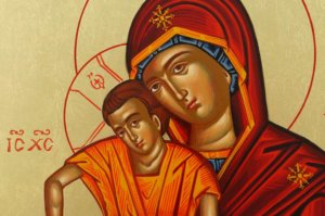 Theotokos Axion Esti Hand Painted Icon Byzantine Orthodox