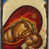 Theotokos Glykophilousa Hand Painted Byzantine Orthodox Icon on Wood