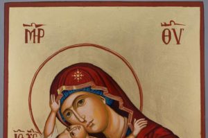 Theotokos Kardiotissa Hand Painted Orthodox Icon on Wood