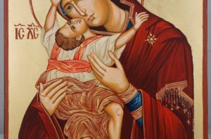 Theotokos Kardiotissa Hand Painted Orthodox Icon on Wood
