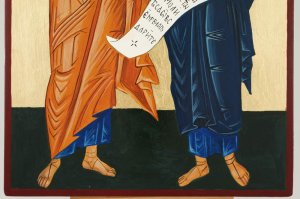 apostles st peter and st paul icon hand painted byzantine orthodox