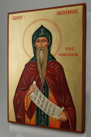 saint maximus the confessor icon hand painted orthodox