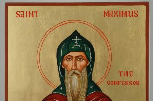 saint maximus the confessor icon hand painted orthodox