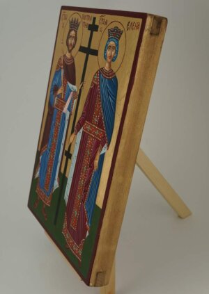 saints constantine and helen icon hand painted orthodox