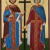 saints constantine and helen icon hand painted orthodox