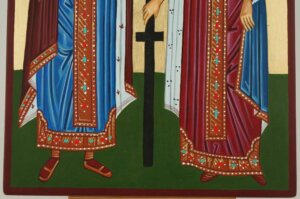 saints constantine and helen icon hand painted orthodox