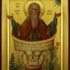 Saint Alypius the Stylite polished gold Hand Painted Byzantine Orthodox Icon