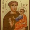 Saint Anthony of Padua Hand Painted Icon on Wood
