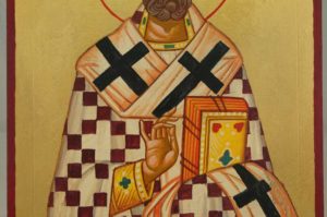 Saint Augustine of Hippo Hand Painted Hand Painted Icon on Wood