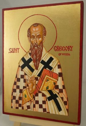 Saint Gregory of Nyssa Hand Painted Orthodox Icon on Wood